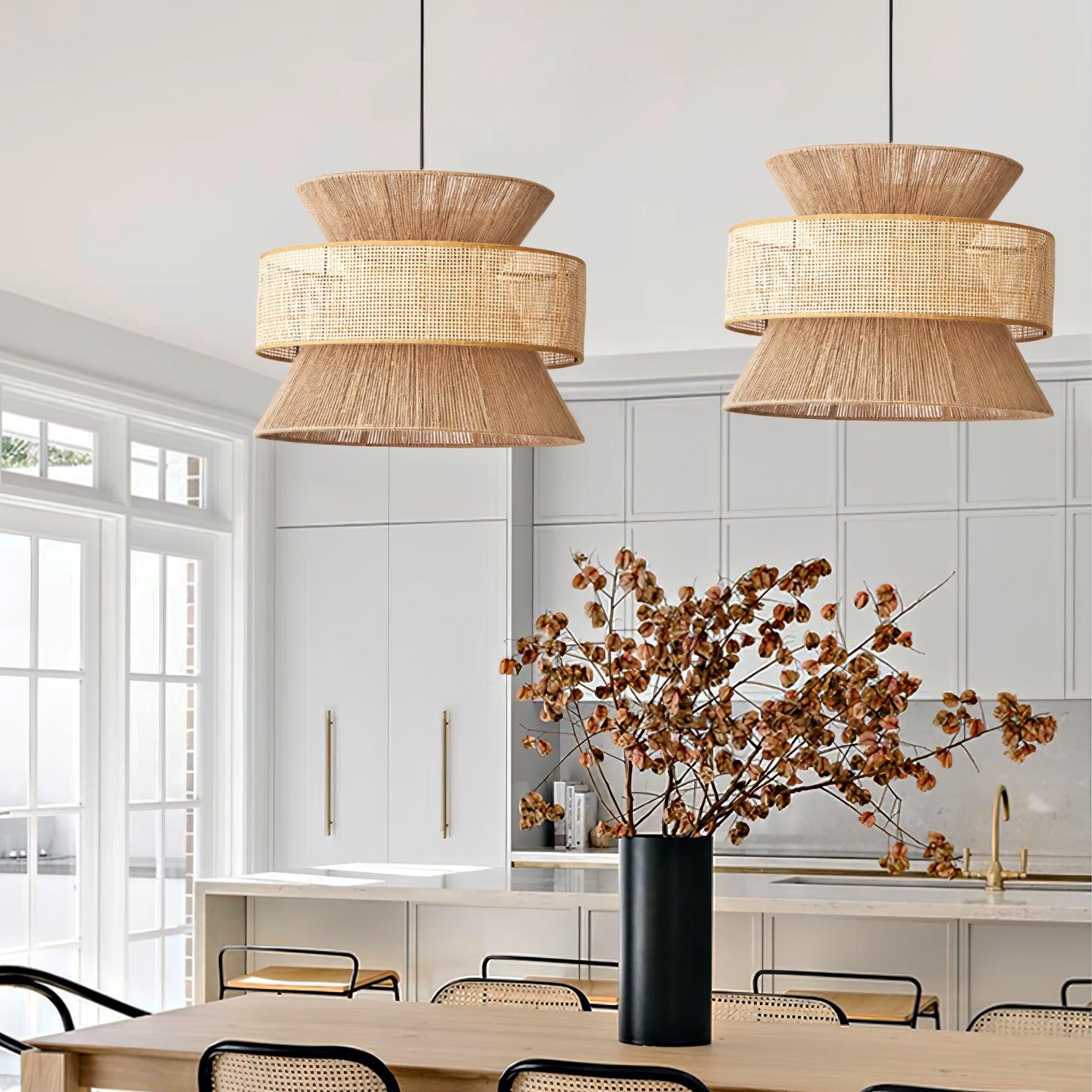 Aria Bohemian Bamboo Pendant Lamp - Lamp Outdoor