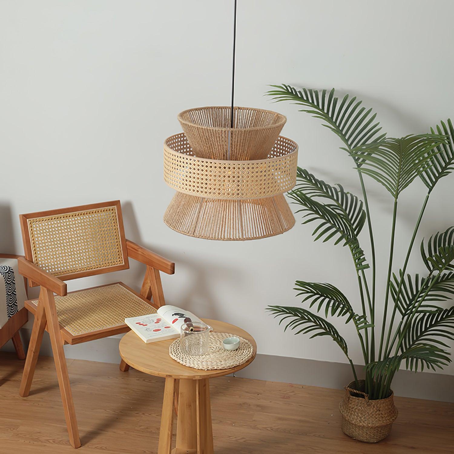 Aria Bohemian Bamboo Pendant Lamp - Lamp Outdoor