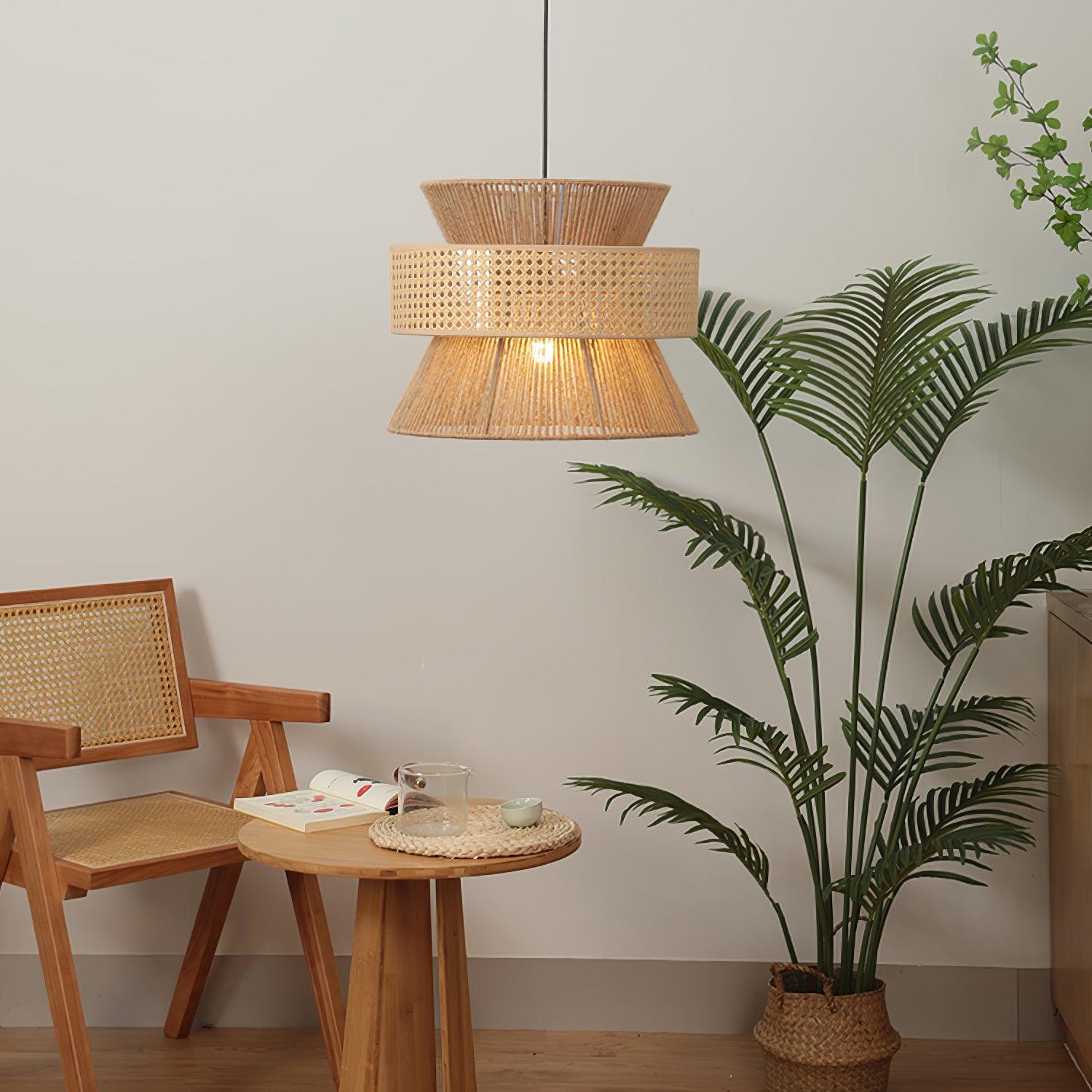Aria Bohemian Bamboo Pendant Lamp - Lamp Outdoor
