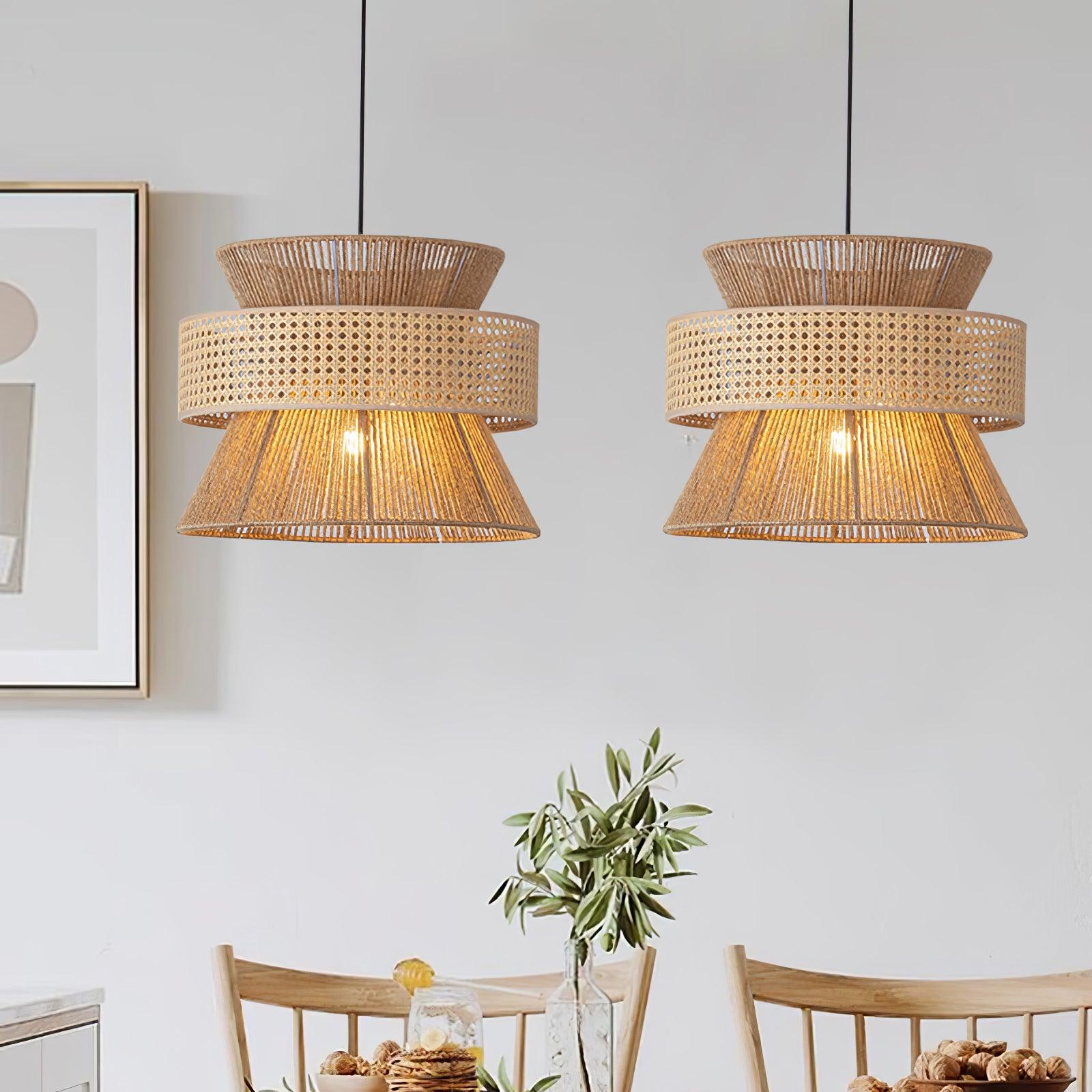 Aria Bohemian Bamboo Pendant Lamp - Lamp Outdoor