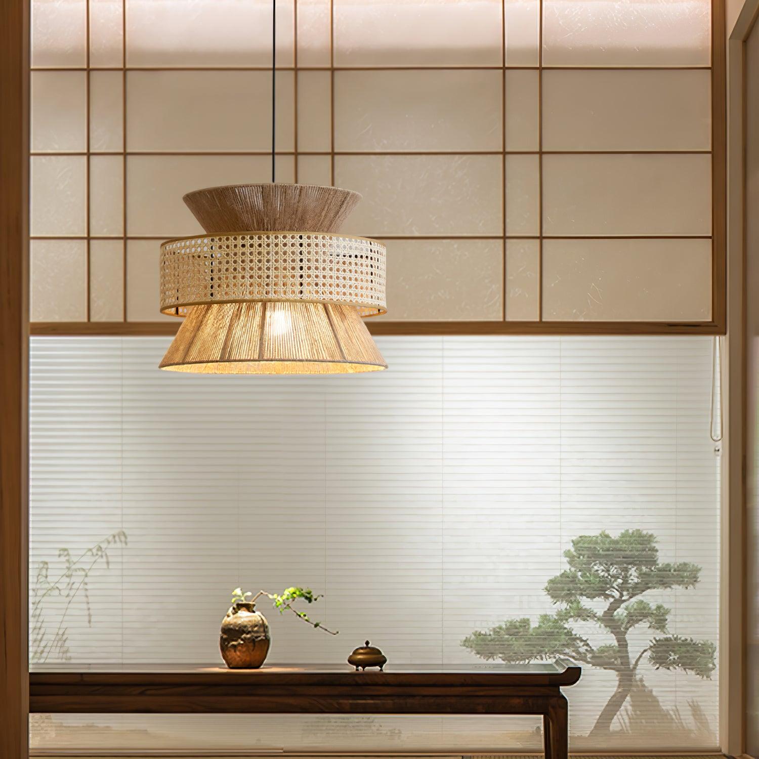 Aria Bohemian Bamboo Pendant Lamp - Lamp Outdoor