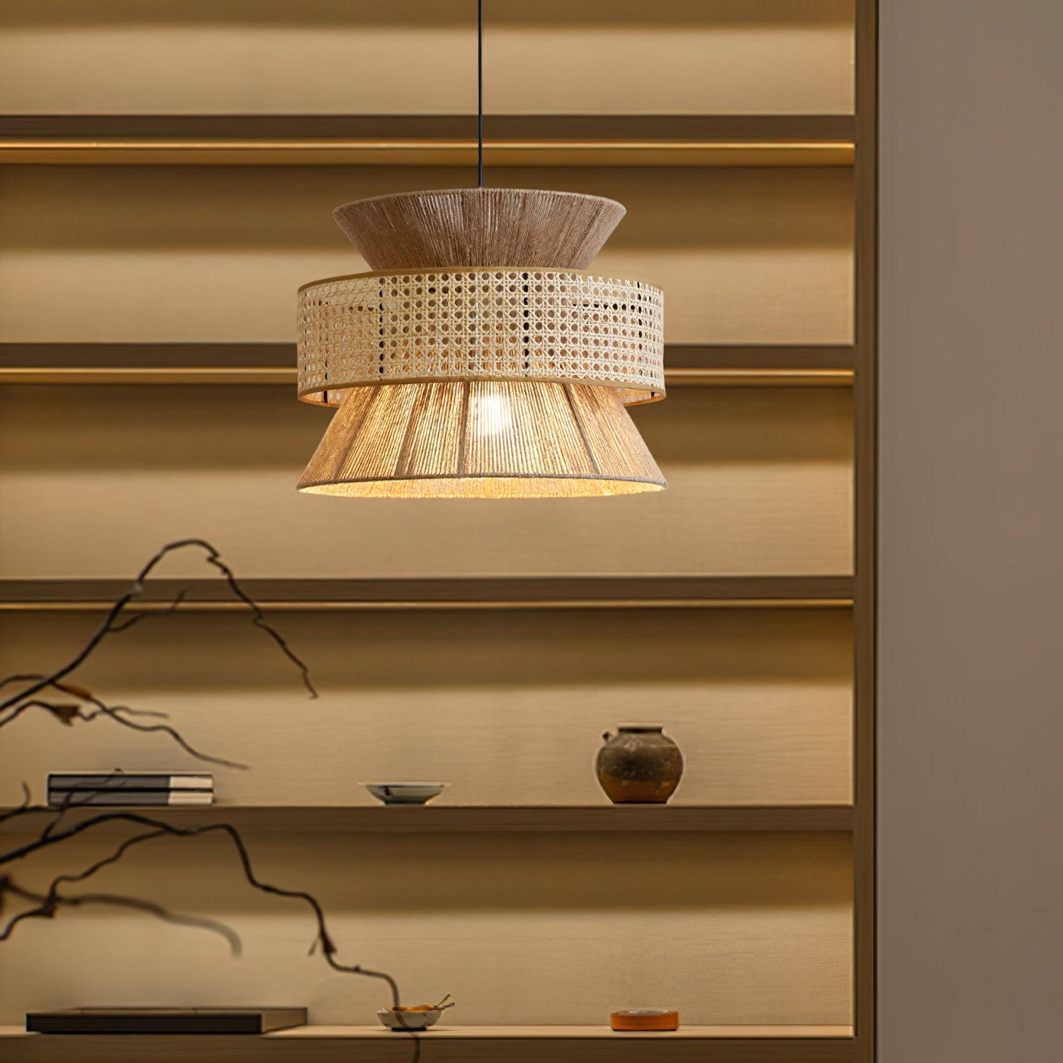 Aria Bohemian Bamboo Pendant Lamp - Lamp Outdoor