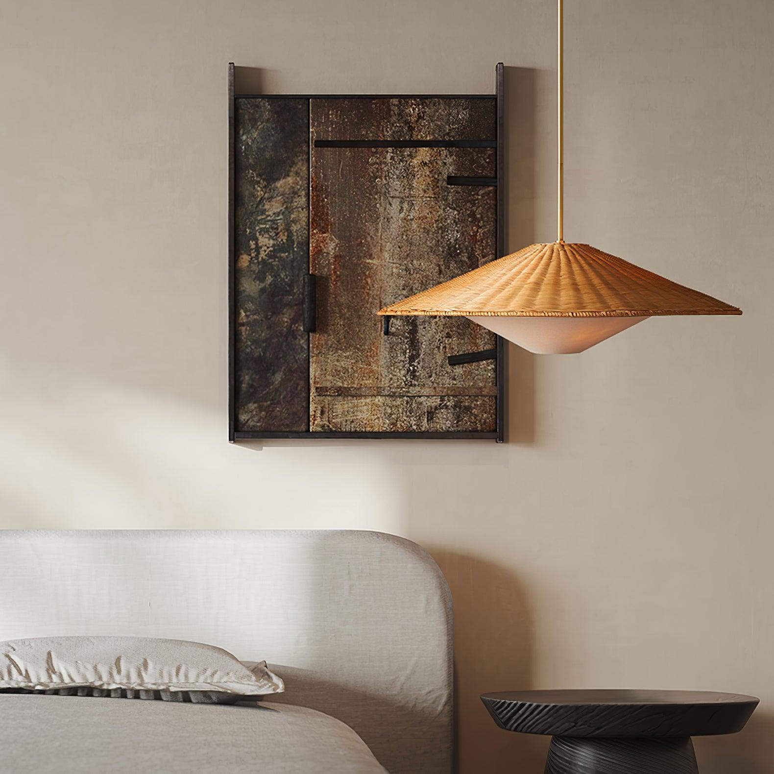 Rattan Hat Pendant Light - Lamp Outdoor