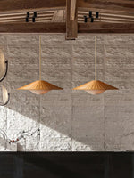Rattan Hat Pendant Light - Lamp Outdoor