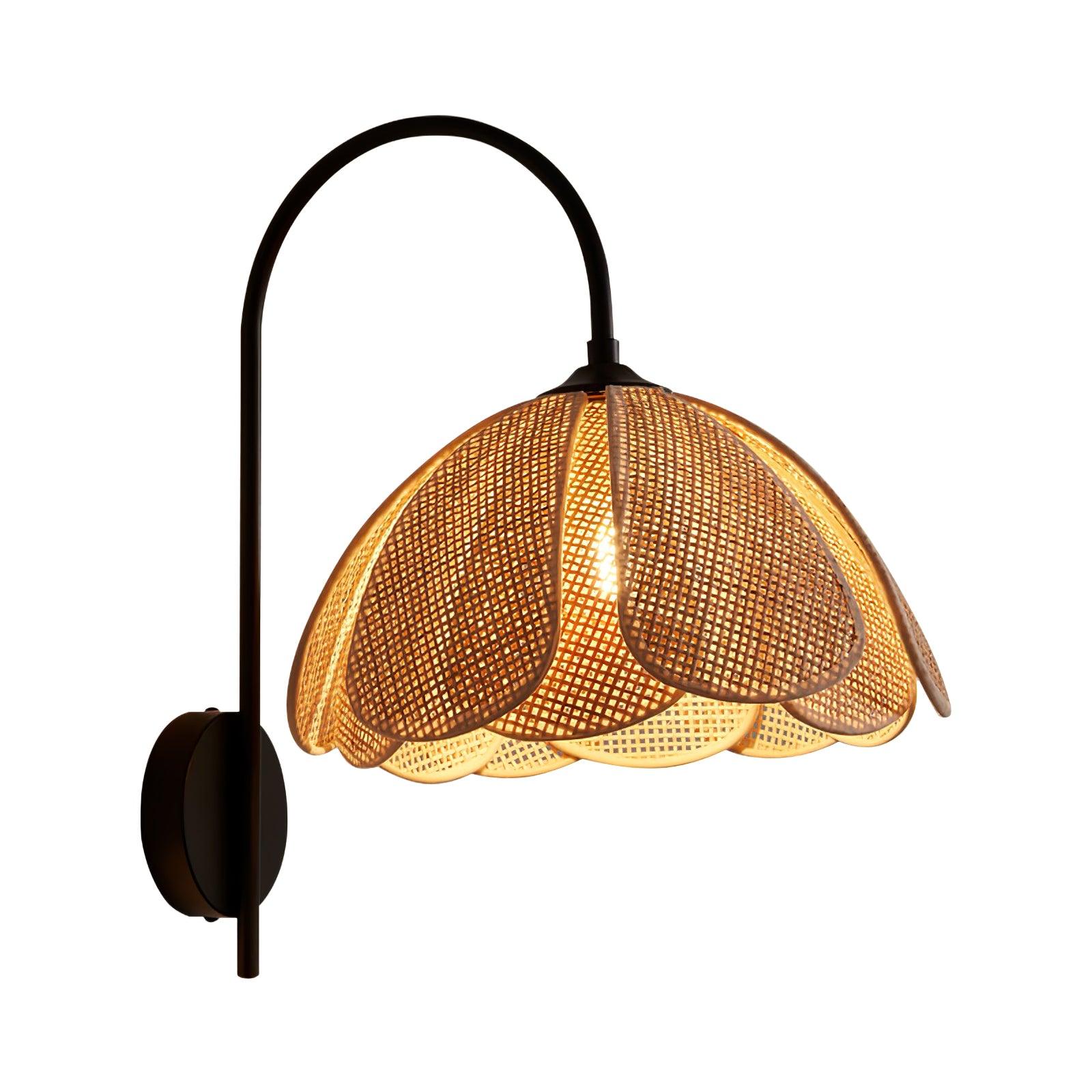 Rattan Petal Wall Lamp - Lamp Outdoor
