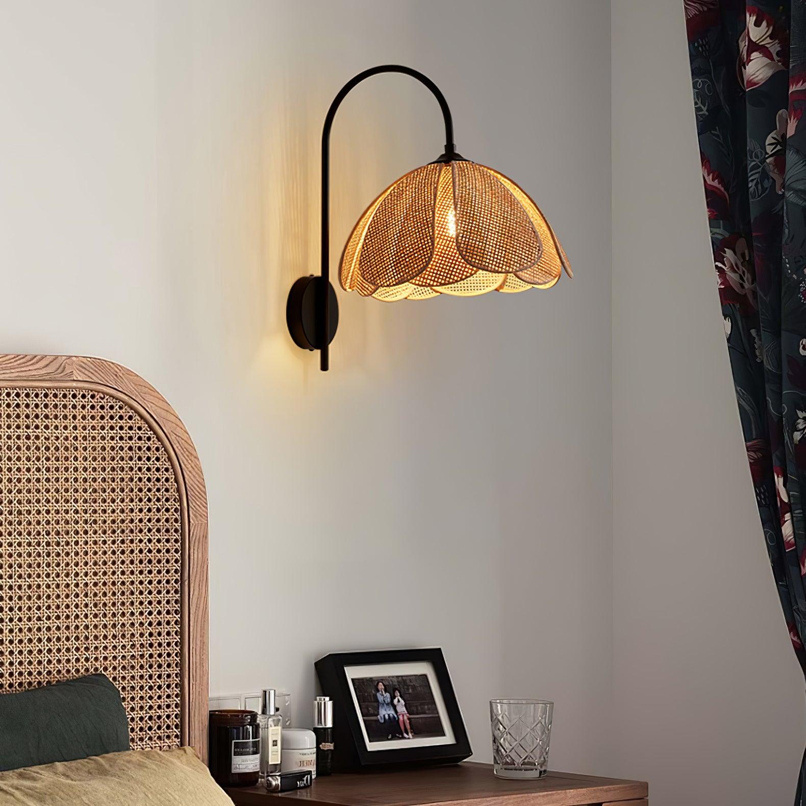 Rattan Petal Wall Lamp - Lamp Outdoor
