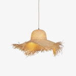 Rattan Straw Hat Pendant Light - Lamp Outdoor
