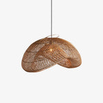 Rattan Wave Pendant Light - Lamp Outdoor