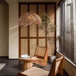 Rattan Wave Pendant Light - Lamp Outdoor