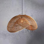 Rattan Wave Pendant Light - Lamp Outdoor