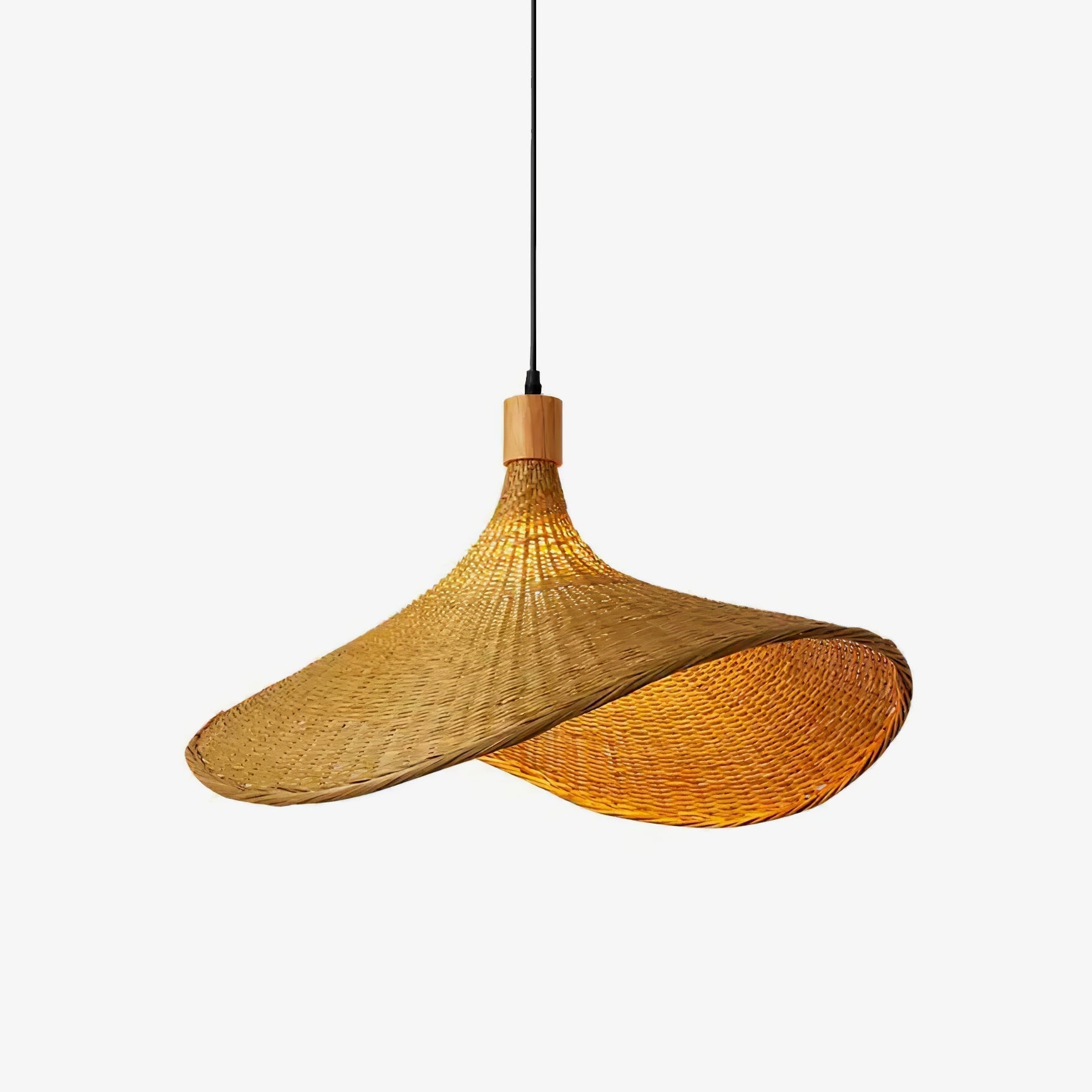 Rattan Weave Hat Pendant Light - Lamp Outdoor