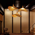 Rattan Weave Hat Pendant Light - Lamp Outdoor