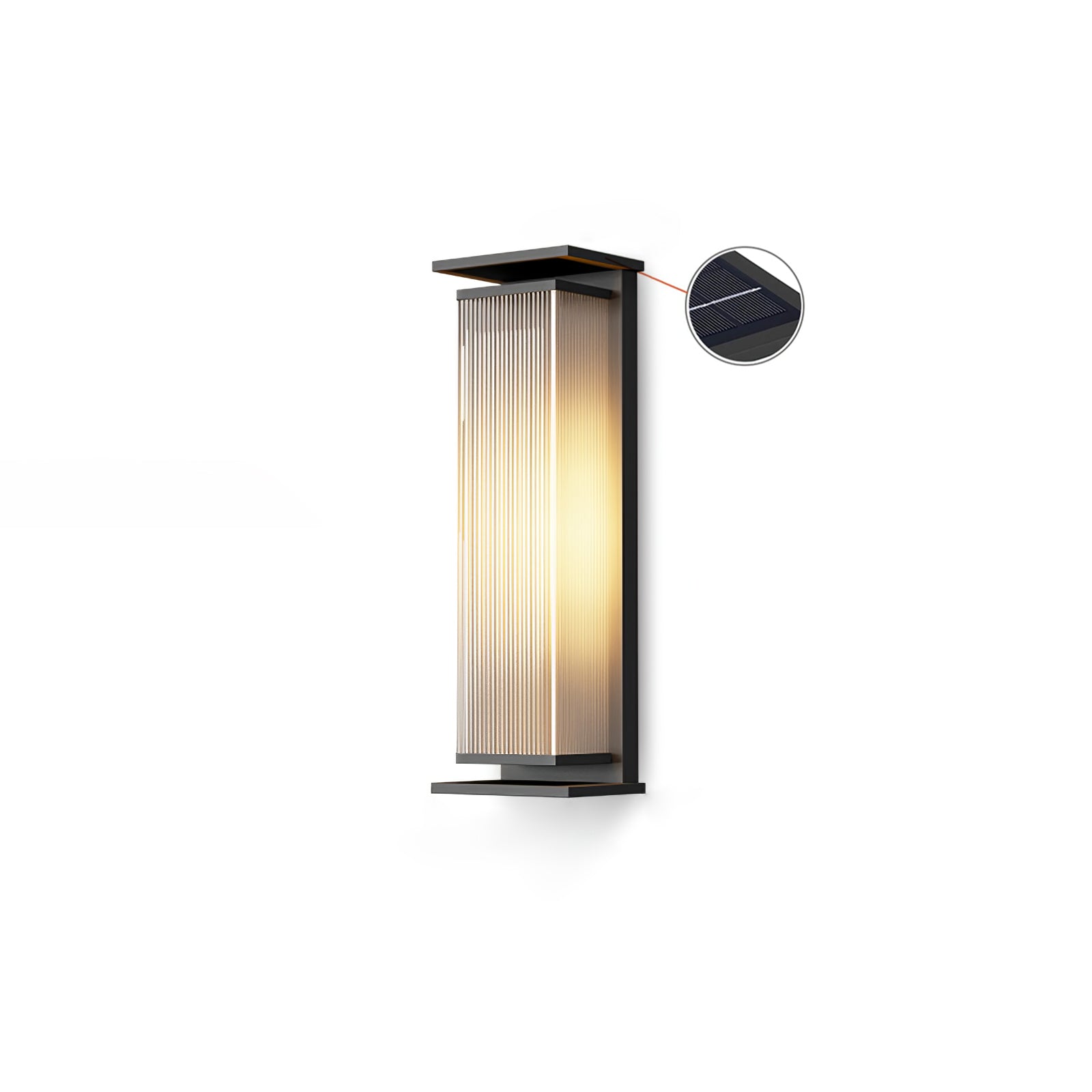 Cesilila Vertical Glass Wall Light - Lamp Outdoor