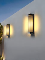 Cesilila Vertical Glass Wall Light - Lamp Outdoor