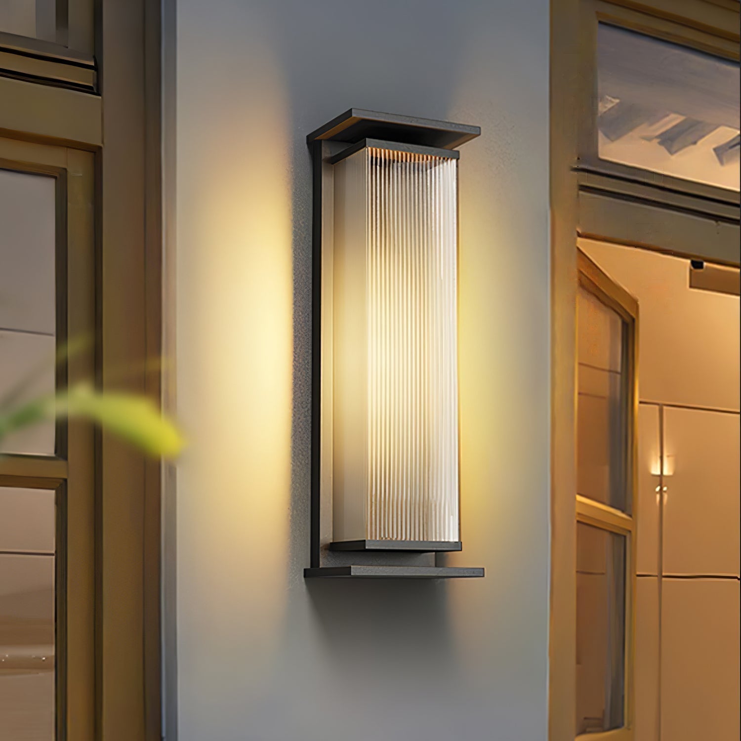 Cesilila Vertical Glass Wall Light - Lamp Outdoor