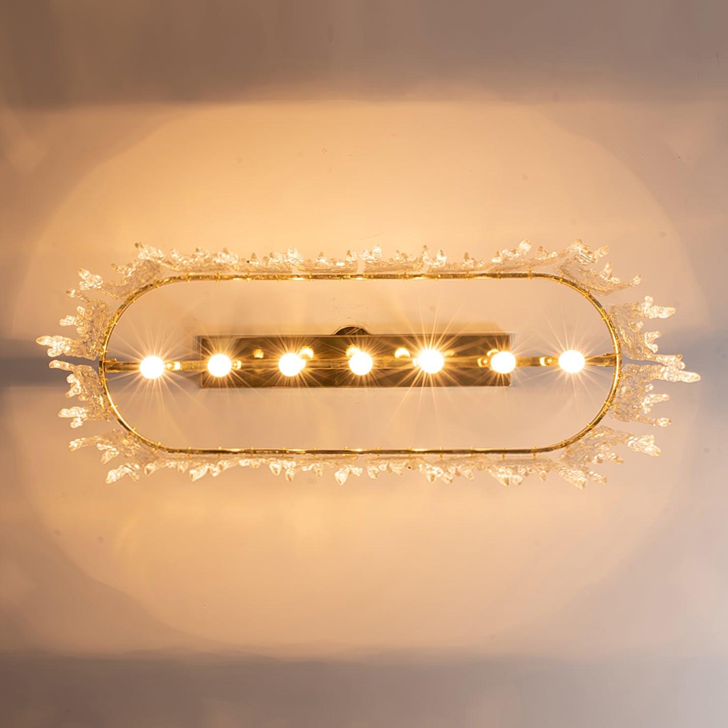 Cathaa Postmodern Luxury Rectangular Icicle Glass Crystal Chandelier - Lamp Outdoor