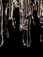 Cathaa Postmodern Luxury Rectangular Icicle Glass Crystal Chandelier - Lamp Outdoor