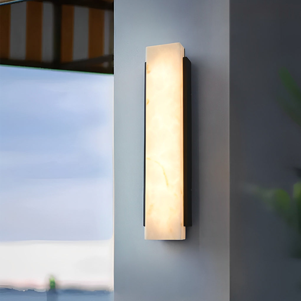 Rectangular Metal LED Waterproof Black Modern Outdoor Wall Lights - Lamp Outdoor