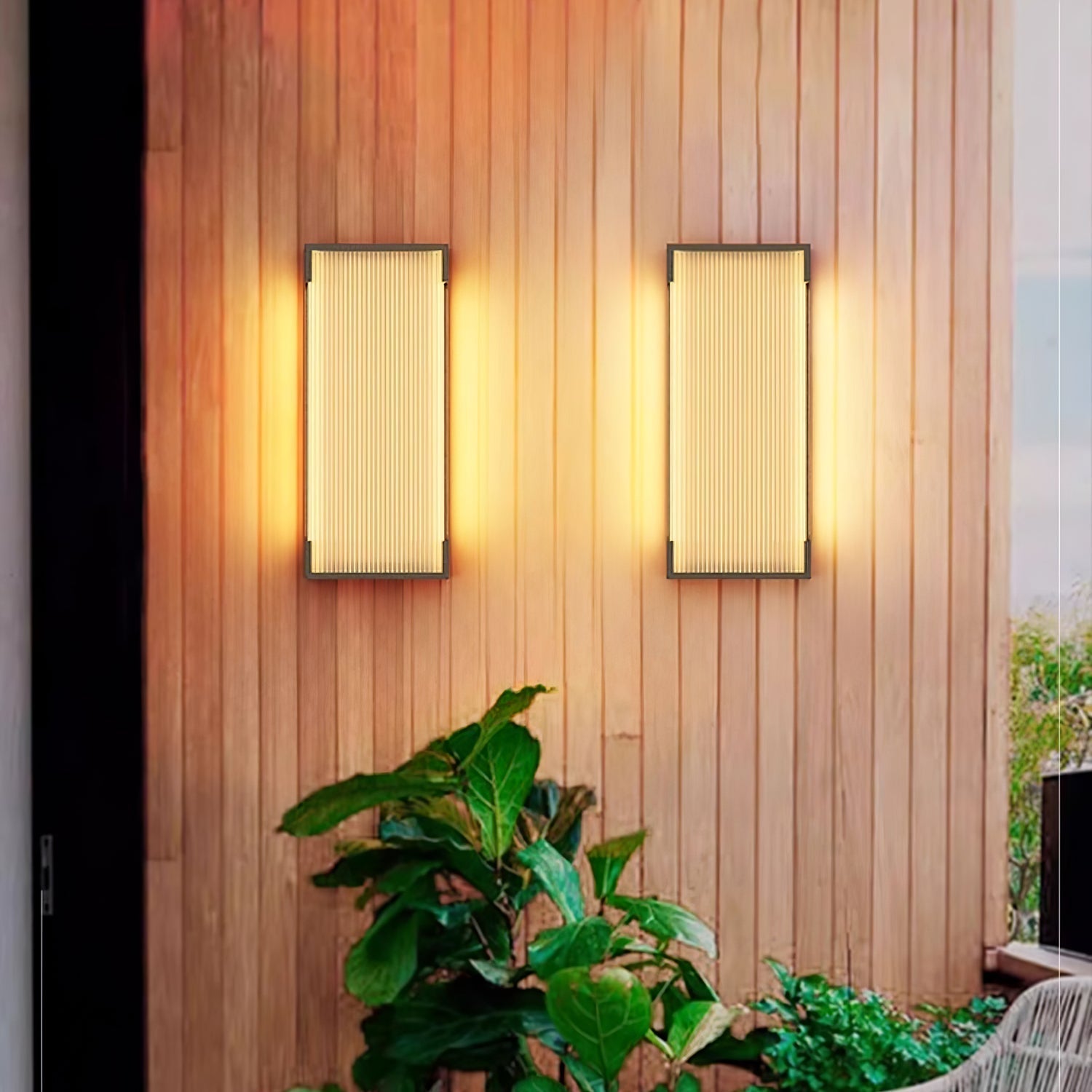 Rectangular Outdoor Wall Light - Lamp Outdoor