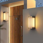 Rectangular Solar Outdoor Wall Light - Lamp Outdoor