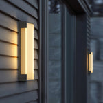 Rectangular Solar Outdoor Wall Light - Lamp Outdoor