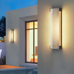 Rectangular Solar Outdoor Wall Light - Lamp Outdoor