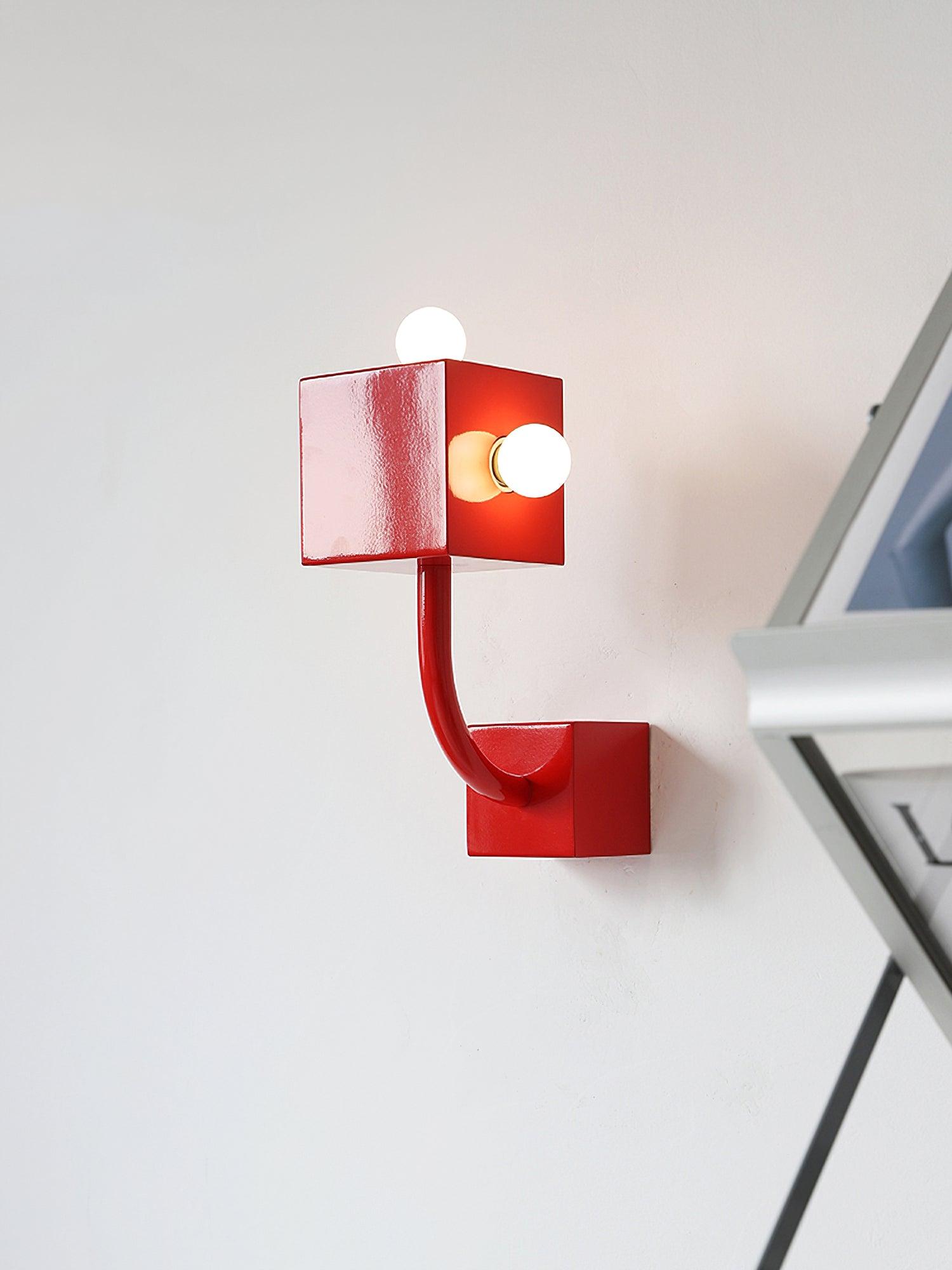 Red Cube Wall Lamp - Lamp Outdoor