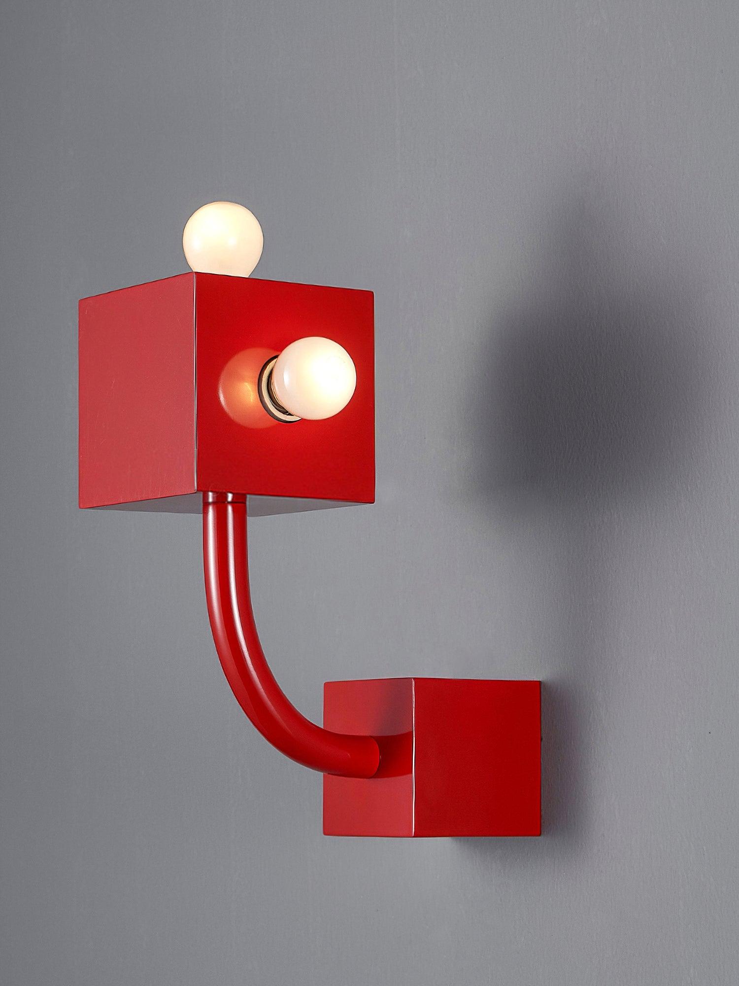 Red Cube Wall Lamp - Lamp Outdoor