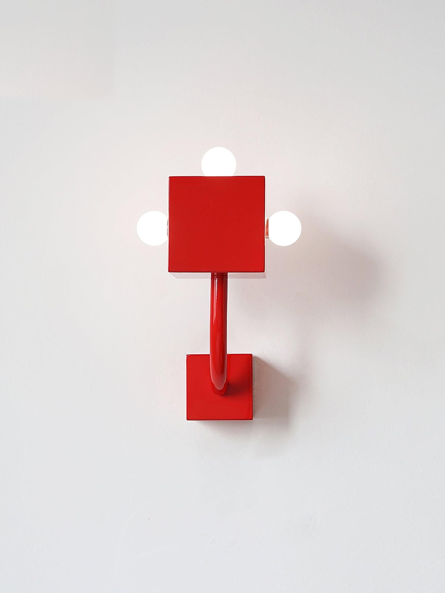 Red Cube Wall Lamp - Lamp Outdoor