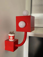 Red Cube Wall Lamp - Lamp Outdoor