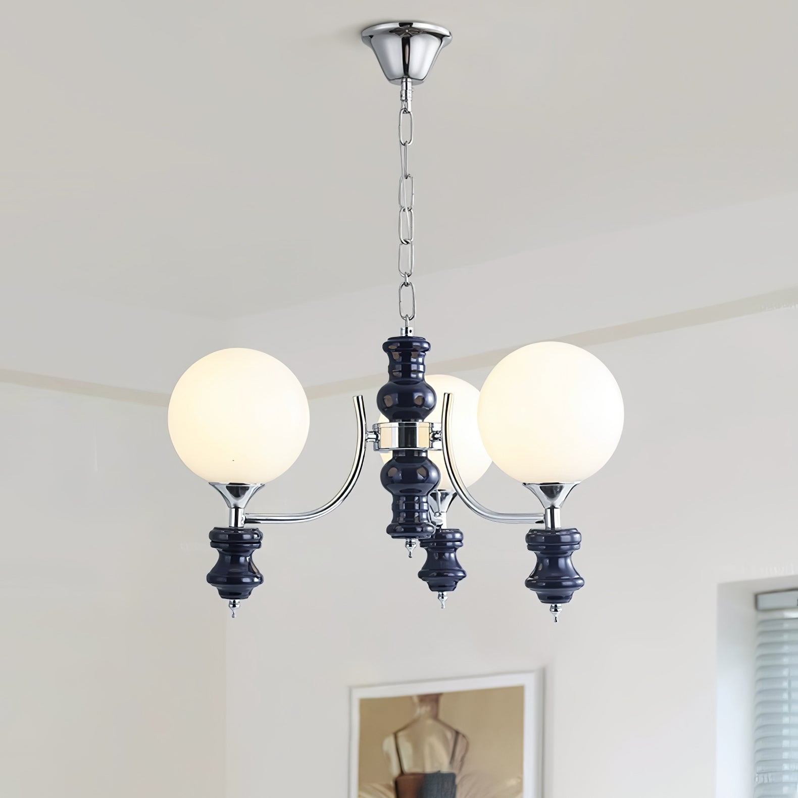 Aurora Chandelier Regal Orb Frosted - Lamp Outdoor