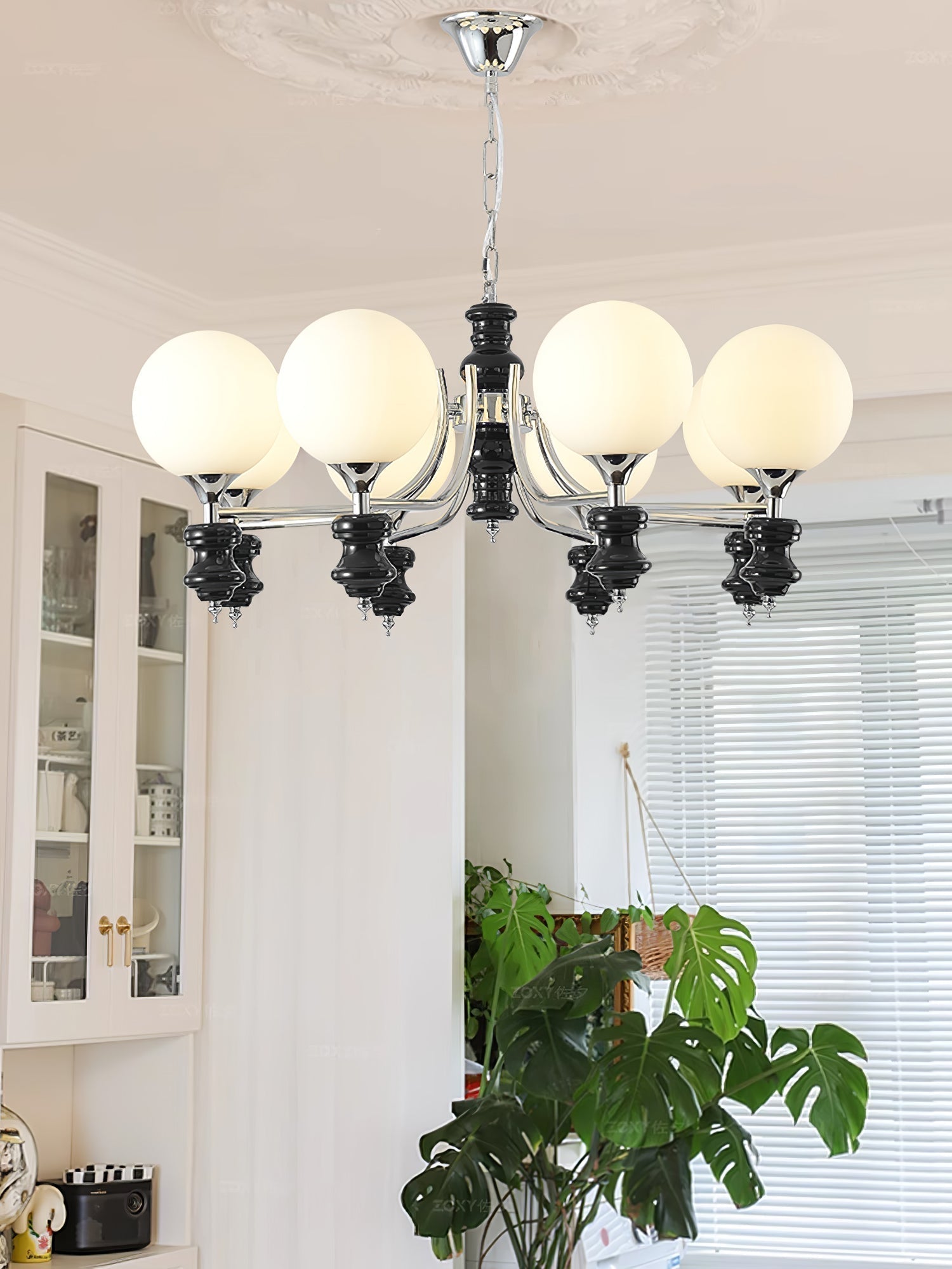 Aurora Chandelier Regal Orb Frosted - Lamp Outdoor