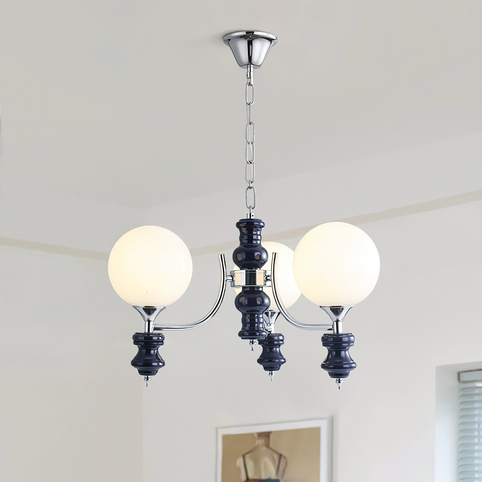 Aurora Chandelier Regal Orb Frosted - Lamp Outdoor