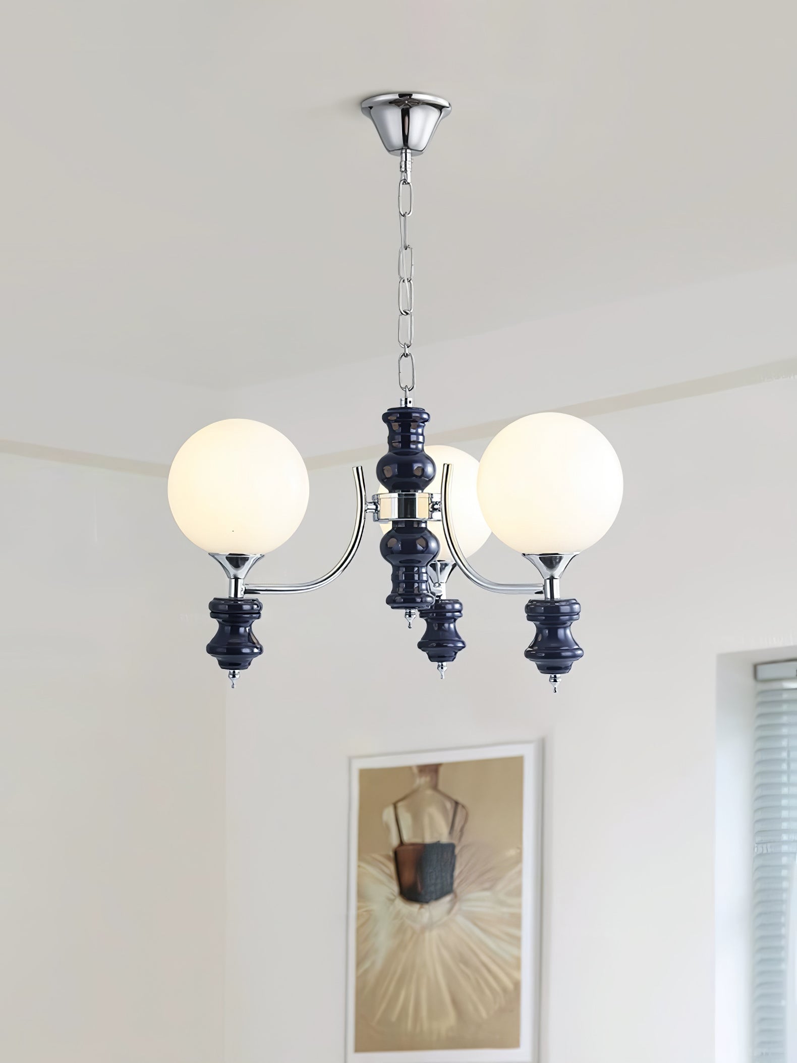 Aurora Chandelier Regal Orb Frosted - Lamp Outdoor