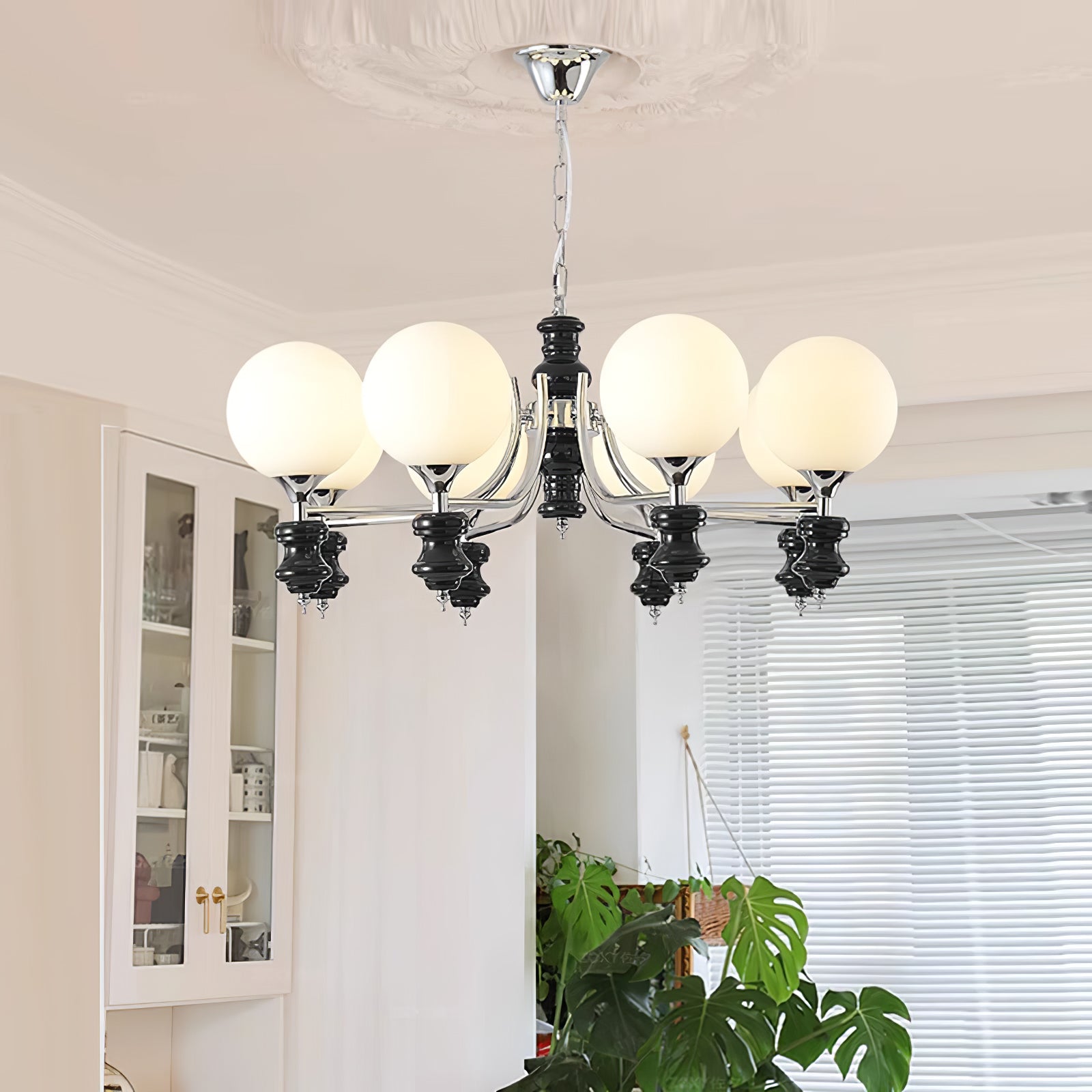 Aurora Chandelier Regal Orb Frosted - Lamp Outdoor