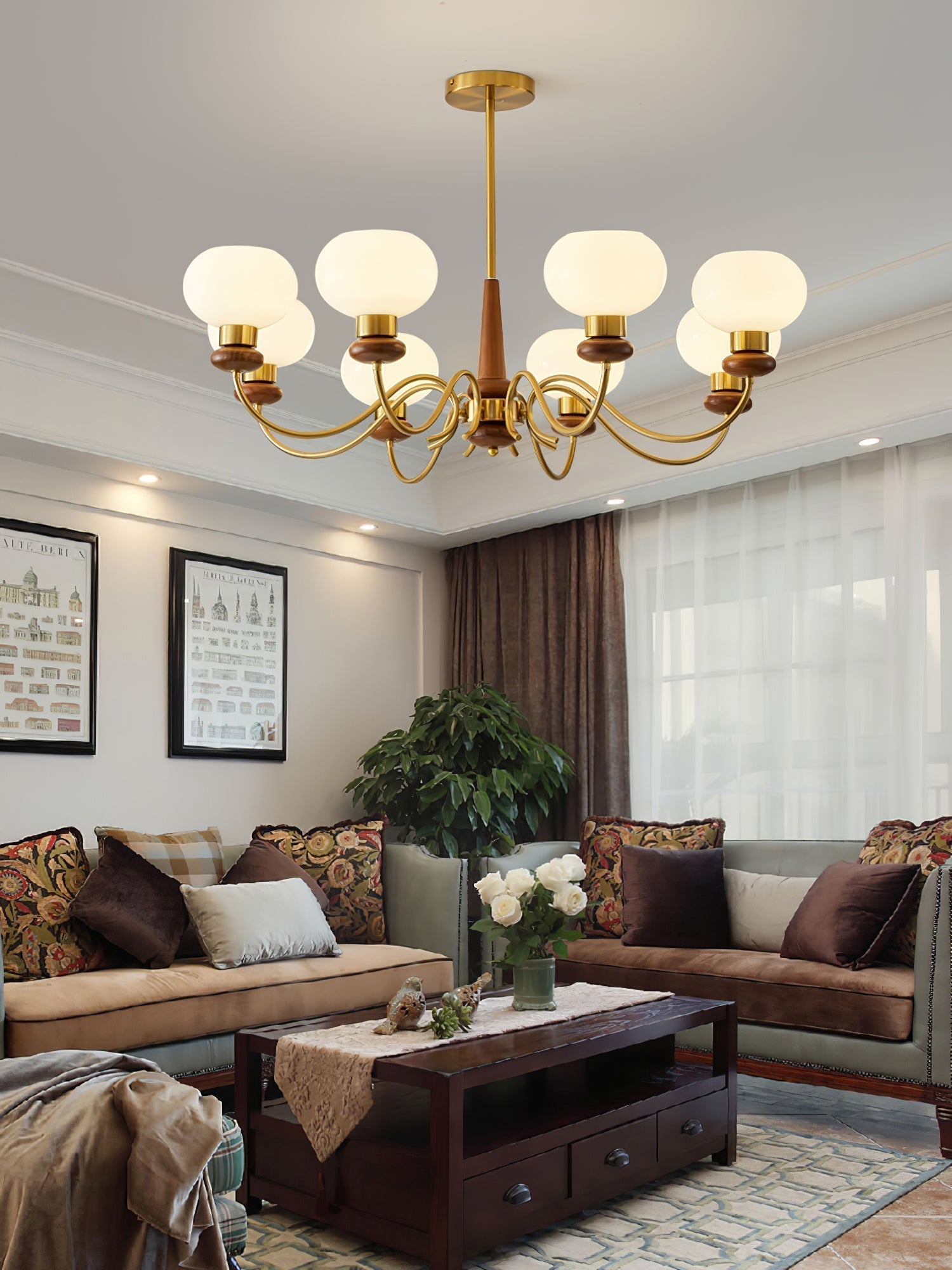 Regency Globe Chandelier - Lamp Outdoor