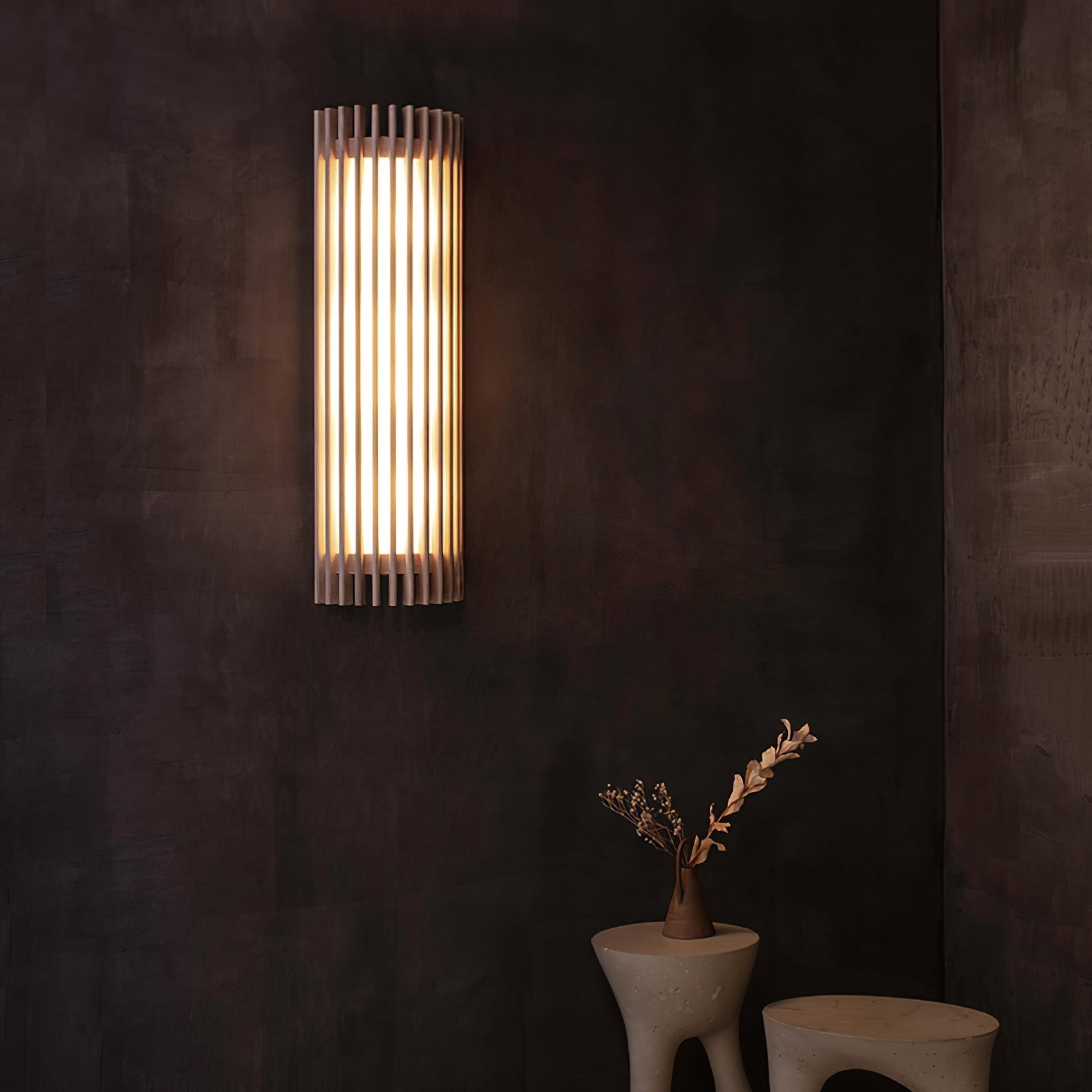Neyra Walnut Indoor Wall Lamp - Lamp Outdoor