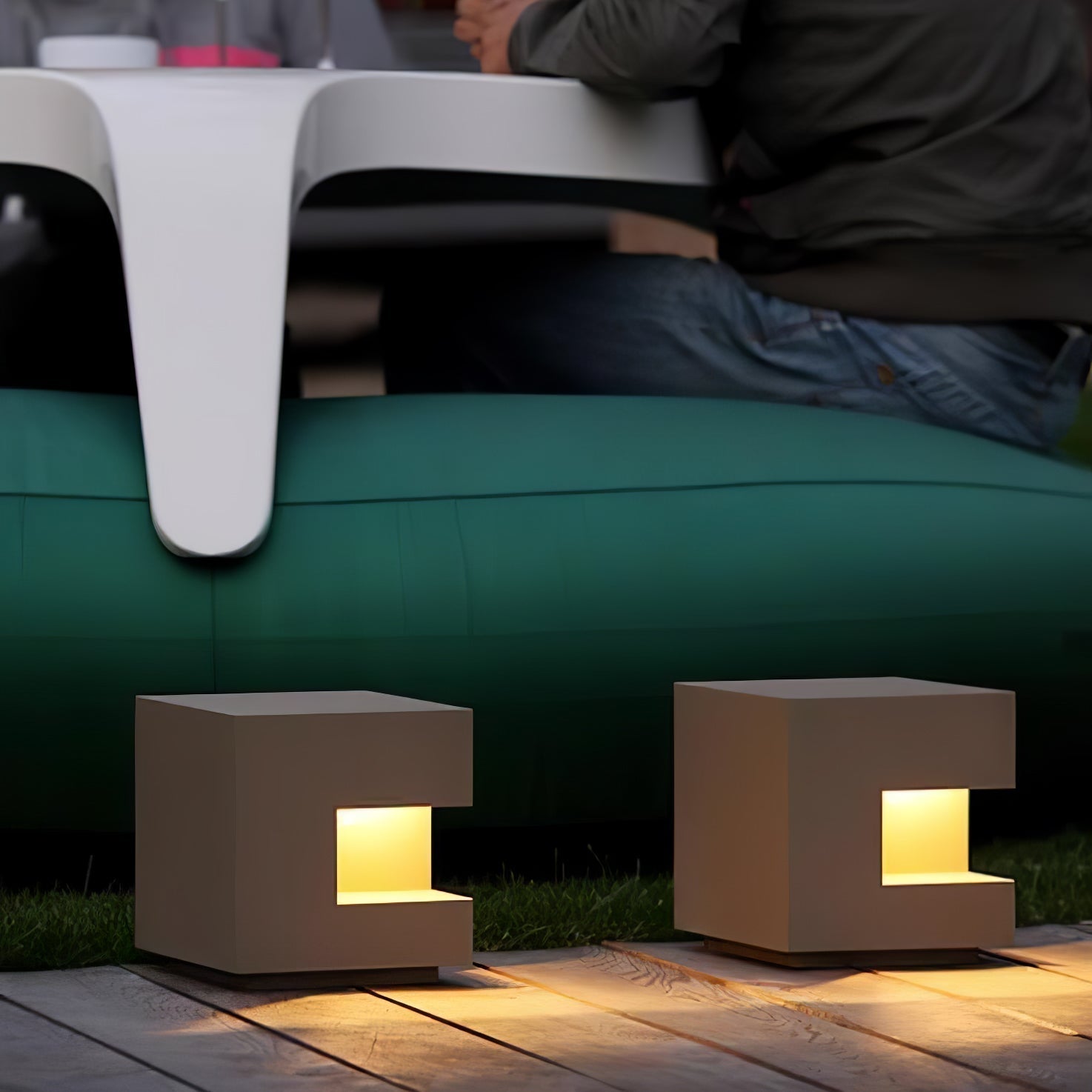 Regular Cube Post Outdoor Light - Lamp Outdoor