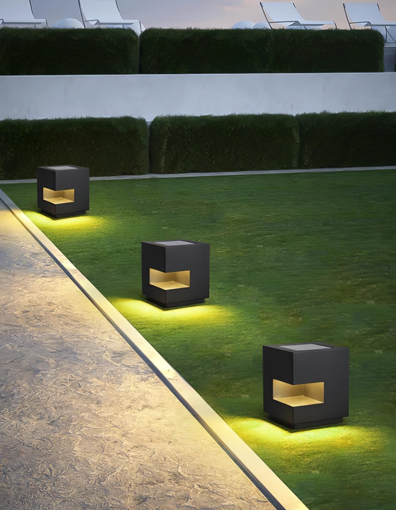 Regular Cube Post Outdoor Light - Lamp Outdoor