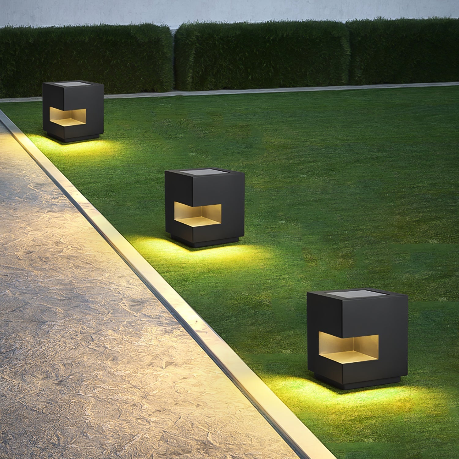 Regular Cube Post Outdoor Light - Lamp Outdoor
