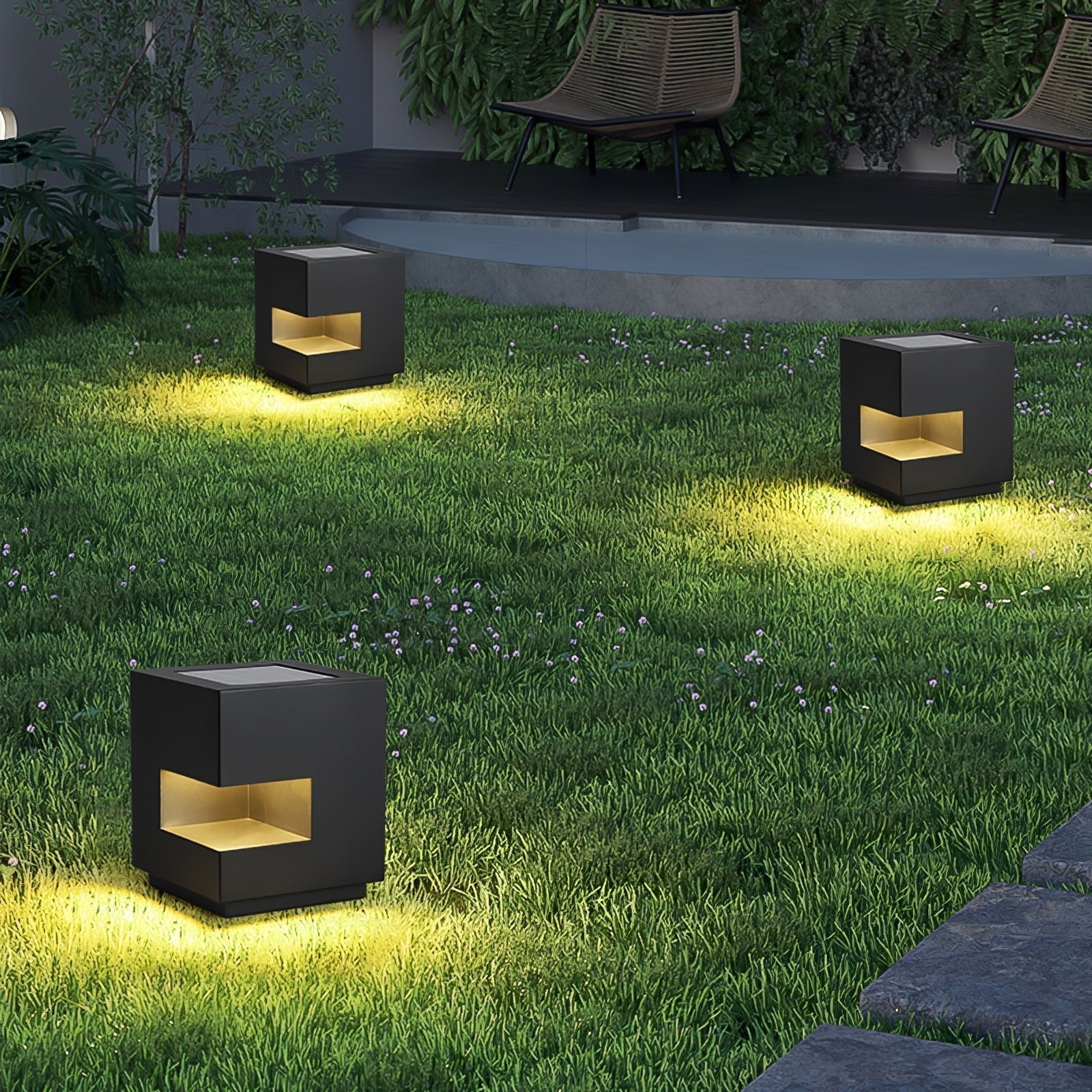 Regular Cube Post Outdoor Light - Lamp Outdoor