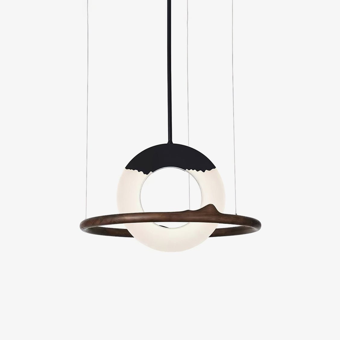 Mytalan Circular Acrylic Wood Pendant Light - Lamp Outdoor