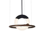 Mytalan Circular Acrylic Wood Pendant Light - Lamp Outdoor