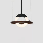 Mytalan Circular Acrylic Wood Pendant Light - Lamp Outdoor