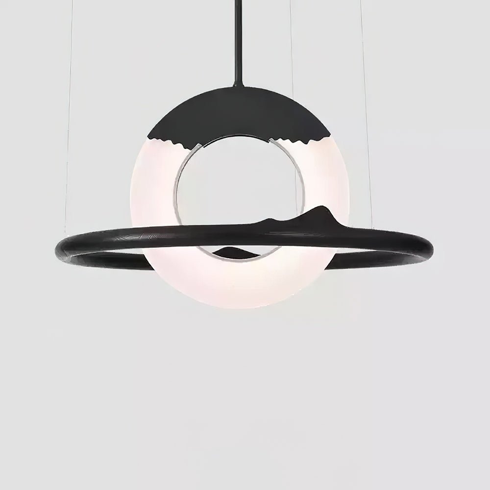 Mytalan Circular Acrylic Wood Pendant Light - Lamp Outdoor