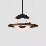 Mytalan Circular Acrylic Wood Pendant Light - Lamp Outdoor
