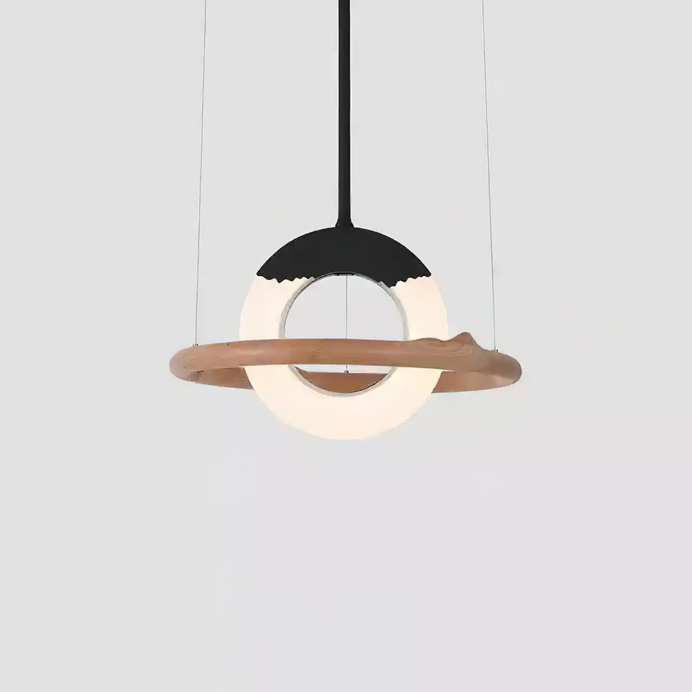 Mytalan Circular Acrylic Wood Pendant Light - Lamp Outdoor