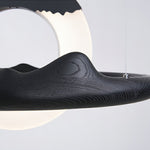 Mytalan Circular Acrylic Wood Pendant Light - Lamp Outdoor