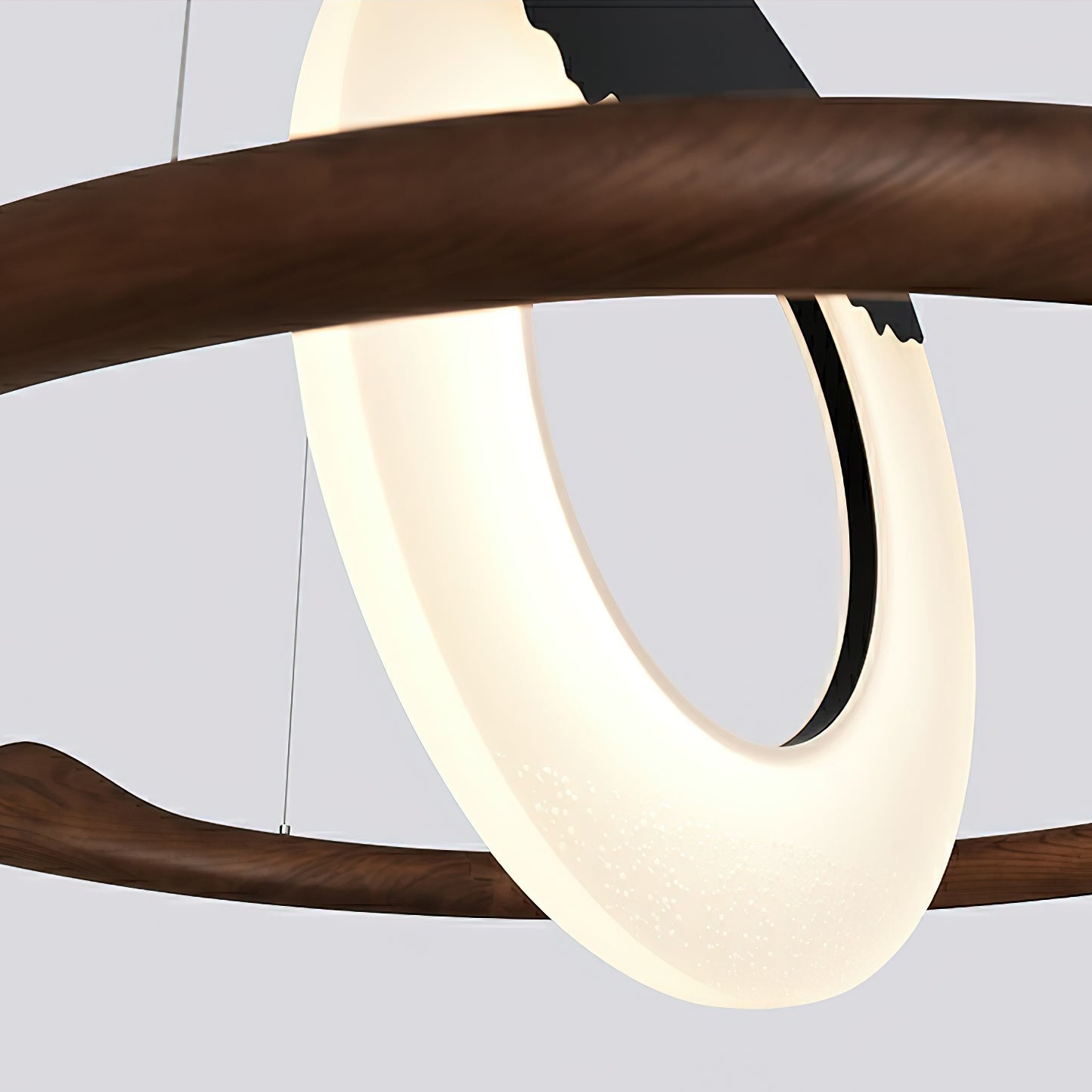 Mytalan Circular Acrylic Wood Pendant Light - Lamp Outdoor