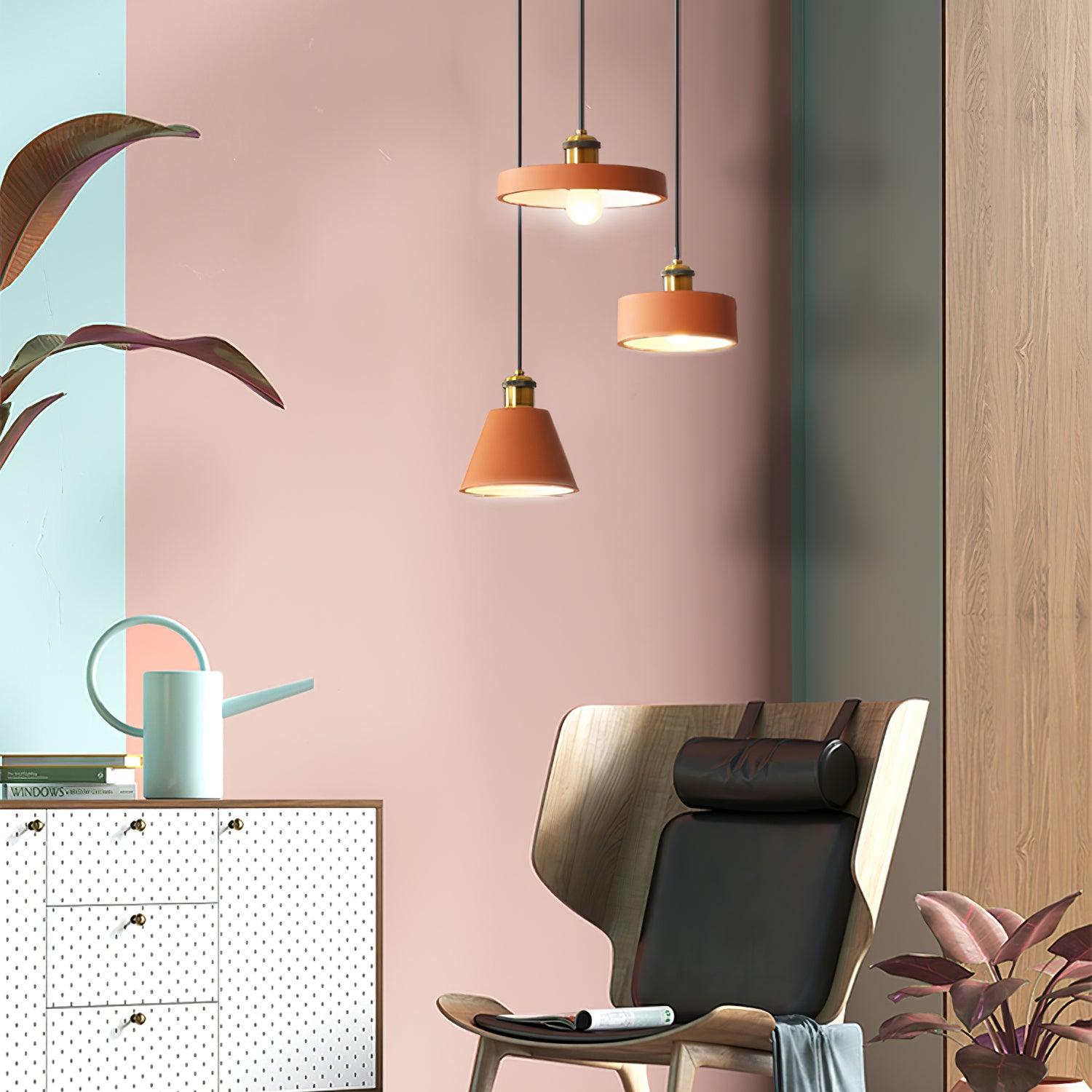 Resin Geometric Pendant Lamp - Lamp Outdoor
